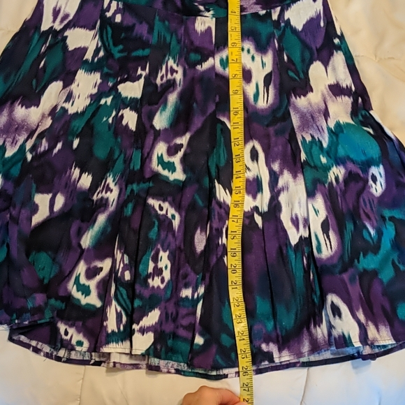 Cato full gored linen blend skirt Sz 10 - Picture 3 of 4